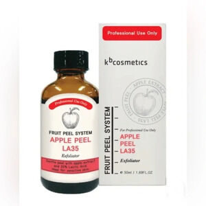KB Cosmetics Apple Exfoliator Liquid Peel, 1.69 fl oz 50ml 35% Lactic Acid NWB